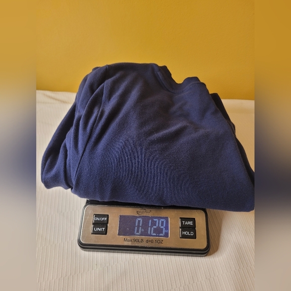 On 34th Faux Wrap Blue Dress Sz L - Picture 9 of 9